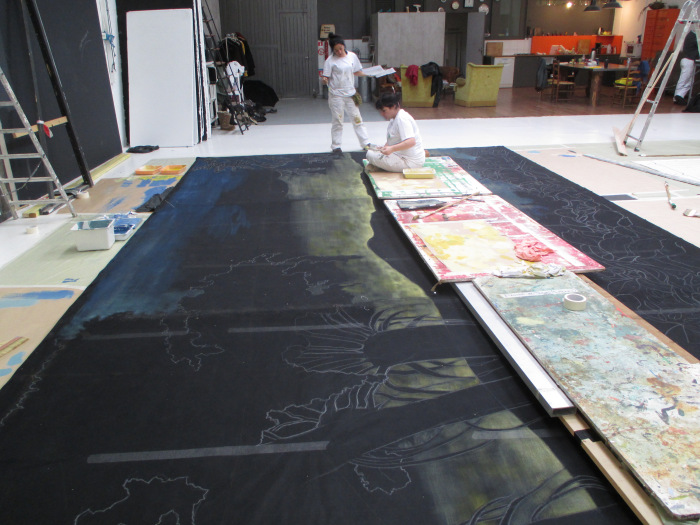 Préparation toile