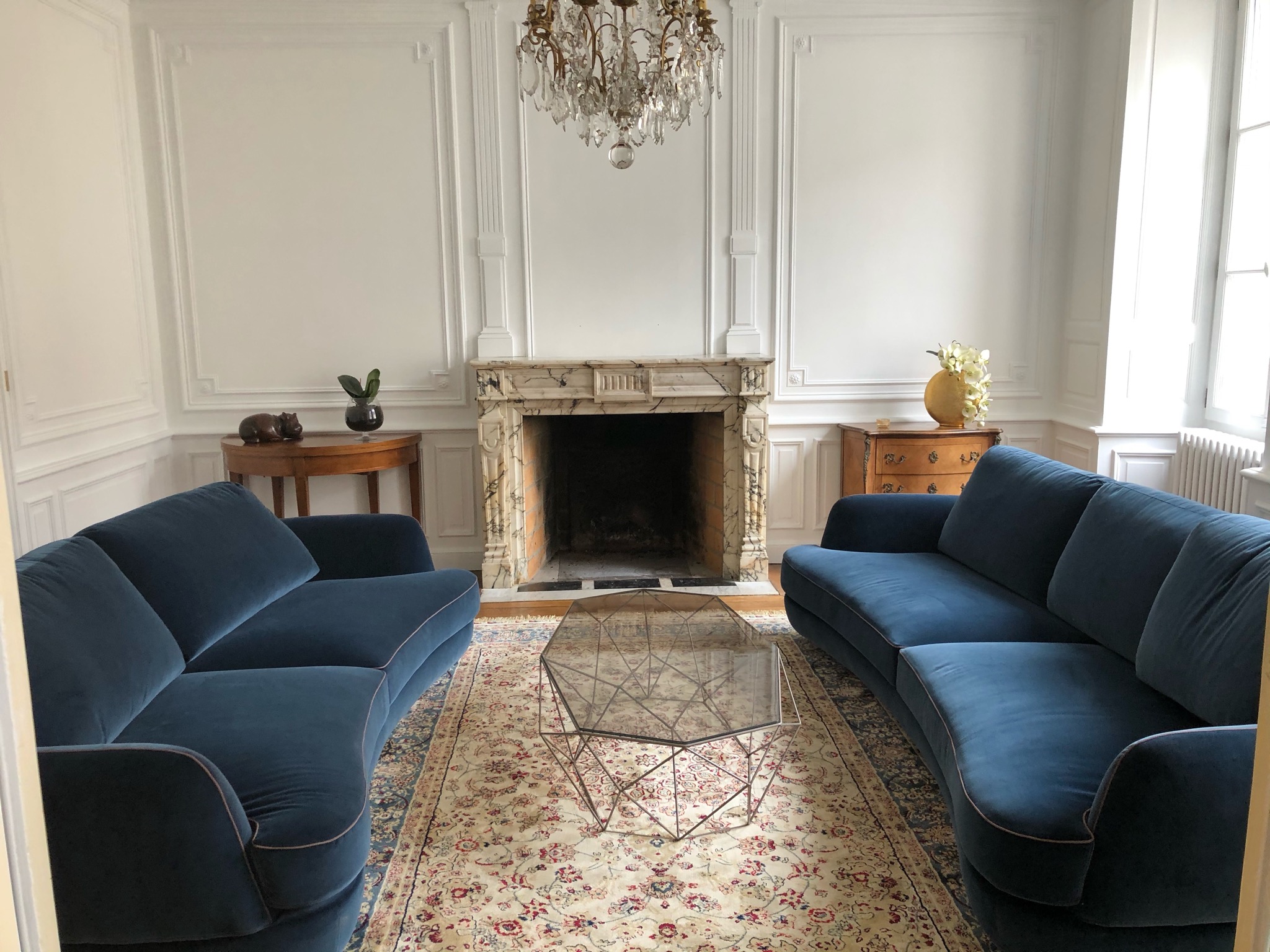 Salon rénové par Audrey Pieters