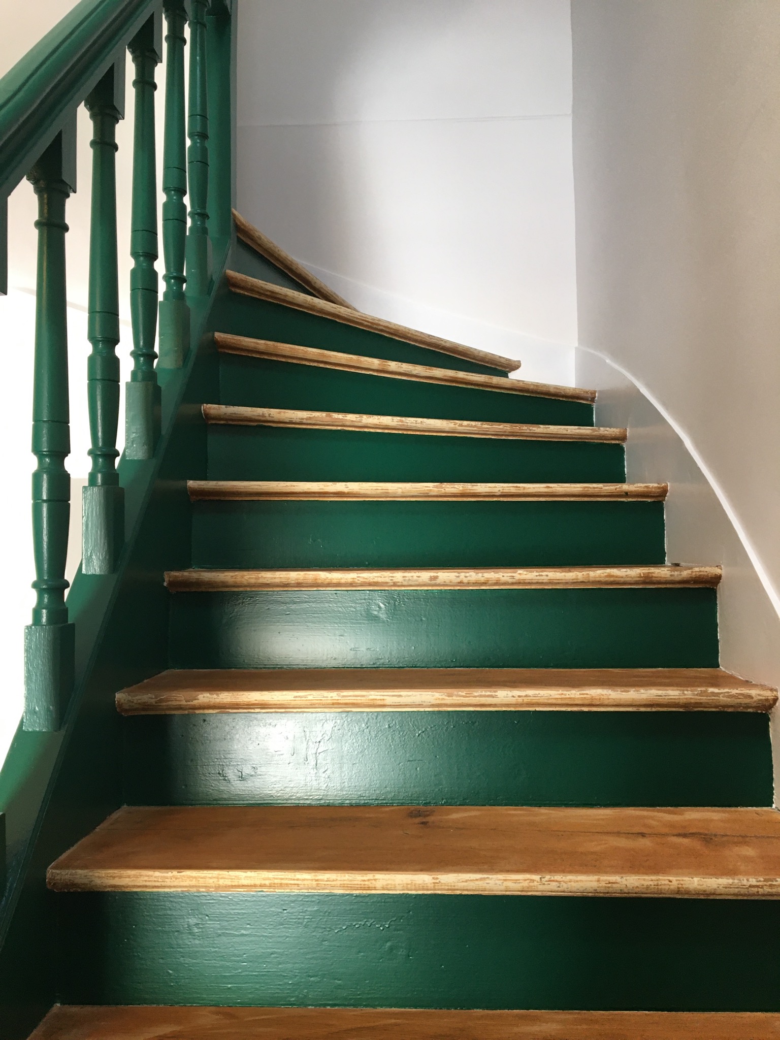 Escalier vert
